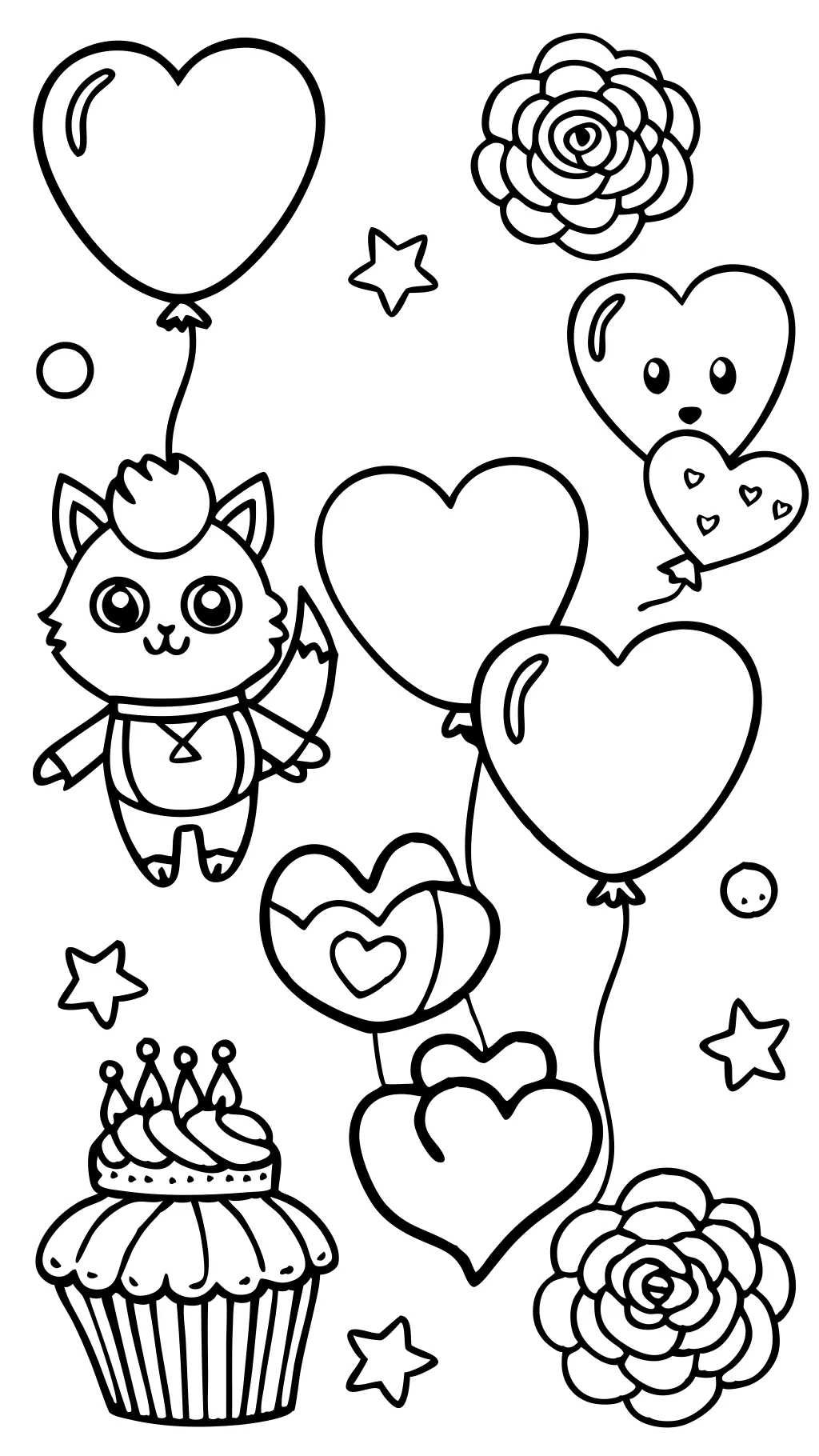 valentine’s day free coloring pages